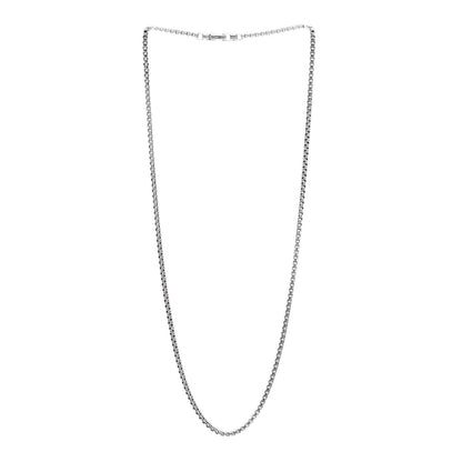 David Yurman Sterling Silver 2.7mm Small Box Chain Necklace 22" 3 of 4