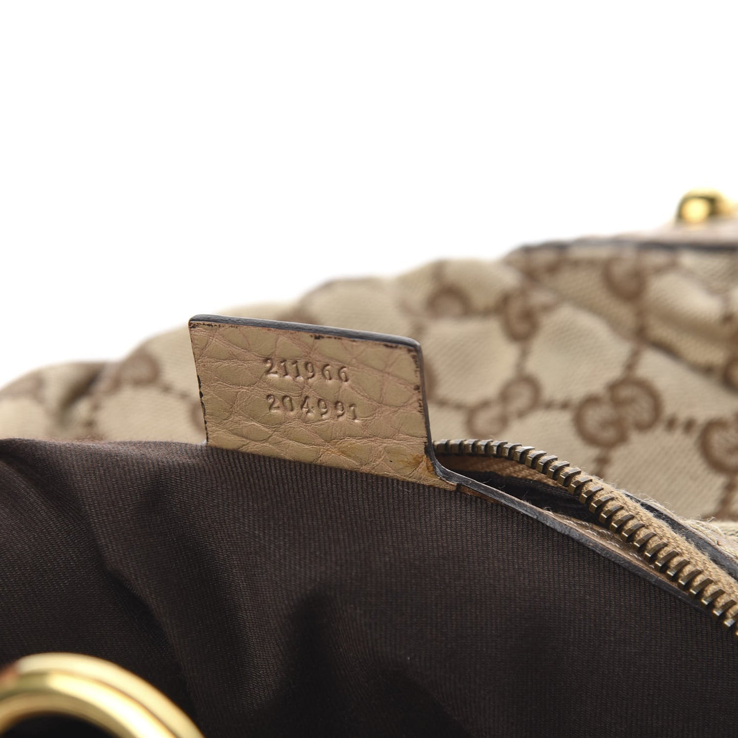 Monogram Medium Jockey Hobo Beige