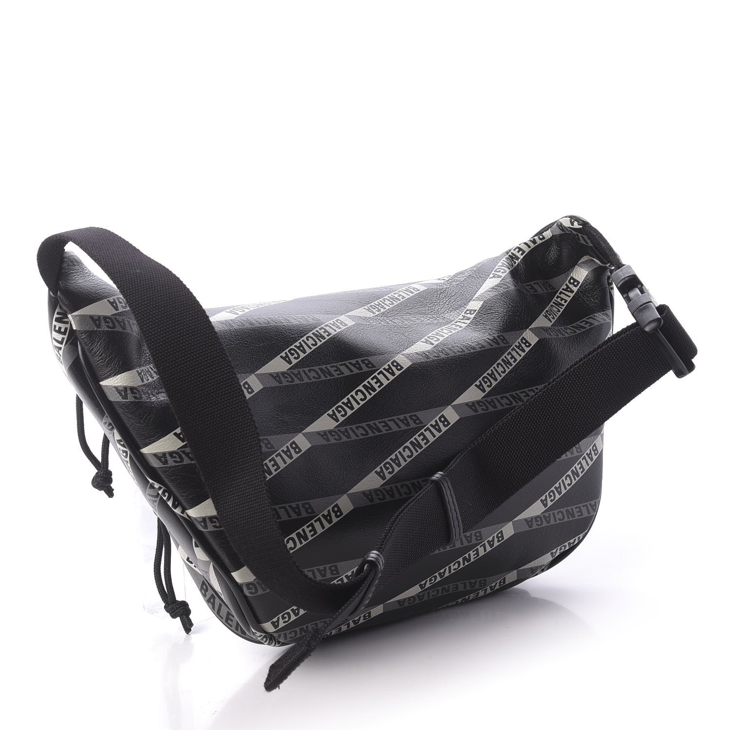 Balenciaga Smooth Calfskin Losange Monogram Explorer Belt Bag Black Grey 3 of 10