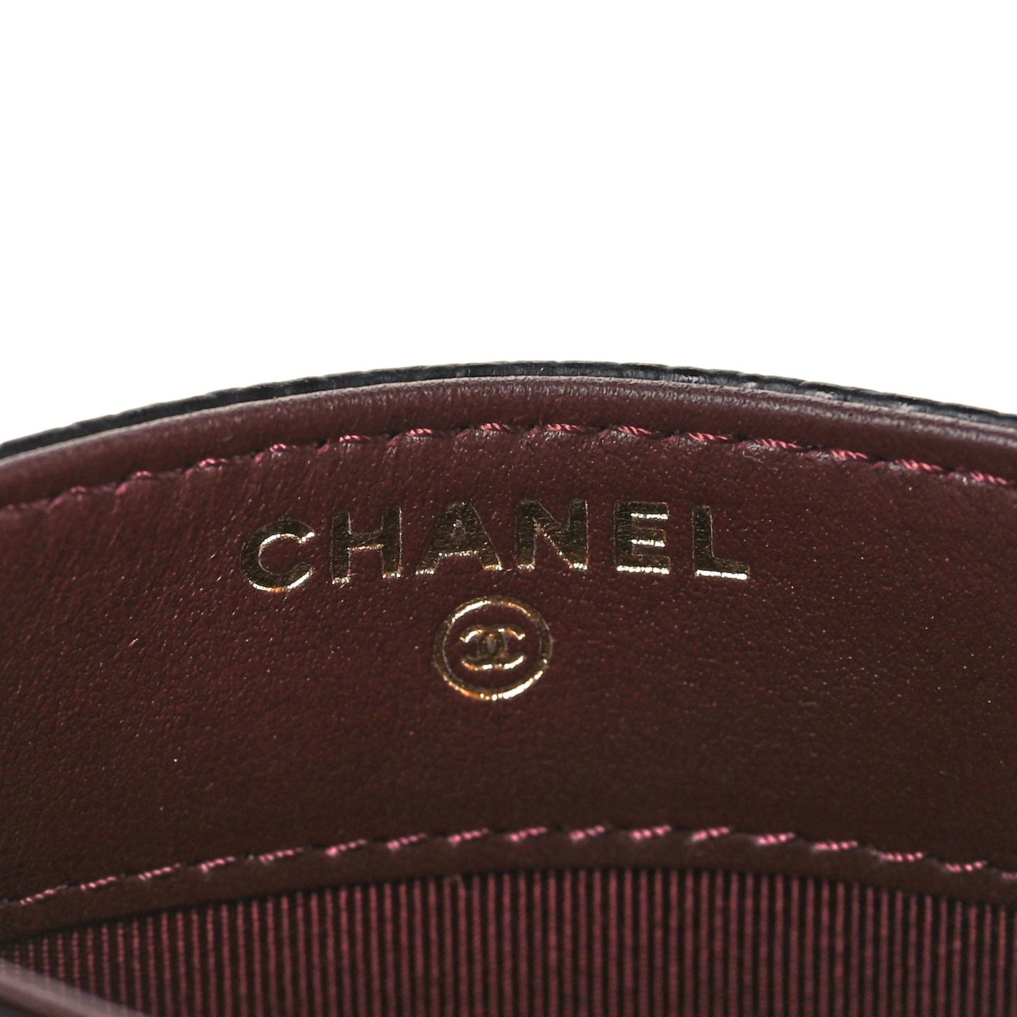 Caviar Quilted Card Holder Black