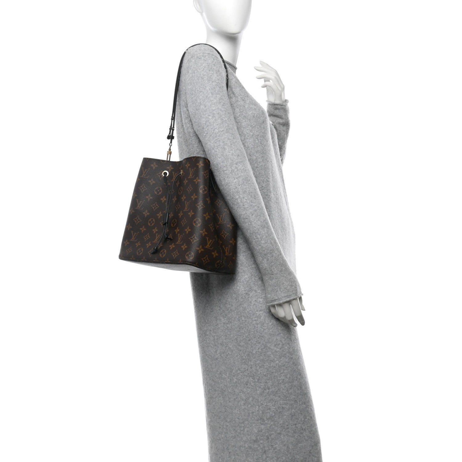 Louis Vuitton Monogram Neonoe MM Black 2 of 10