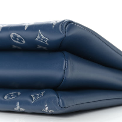 Louis Vuitton Lambskin Embossed Monogram Coussin PM Denim Blue 9 of 10