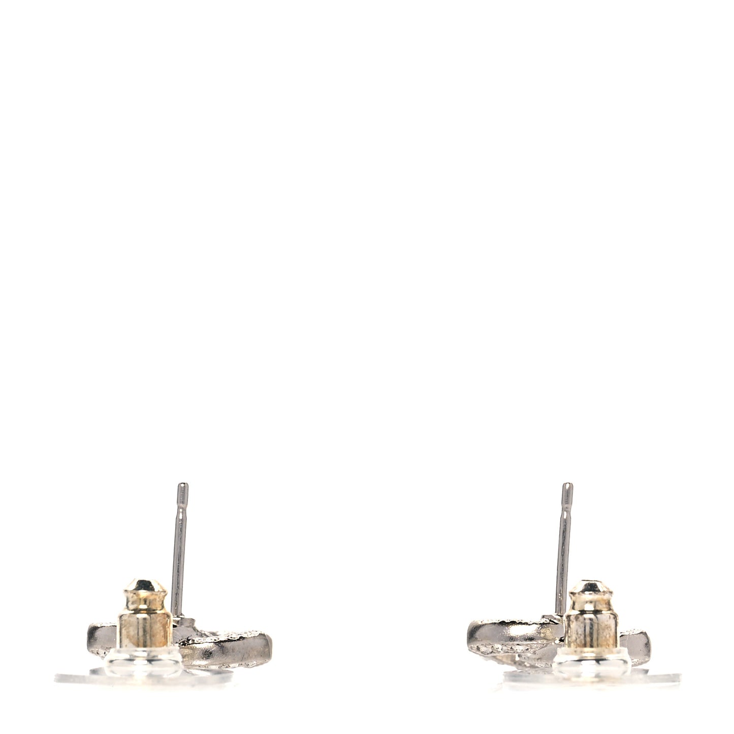 Crystal Mini Timeless CC Earrings Silver