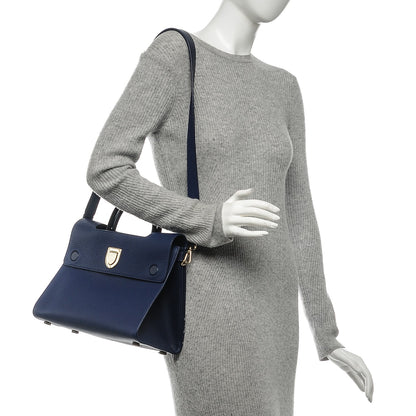 Christian Dior Bullcalf Medium Diorever Flap Navy 2 of 7