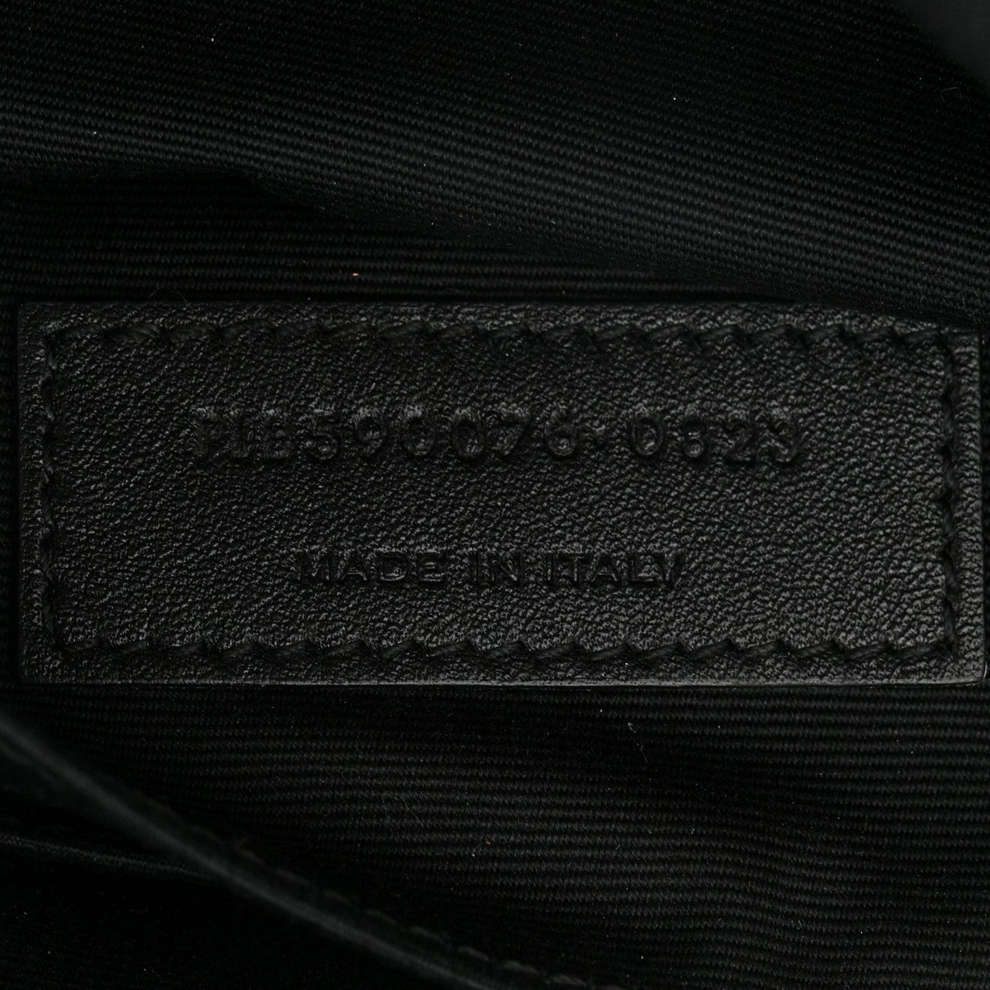 Canvas Monogram Belt Bag Black