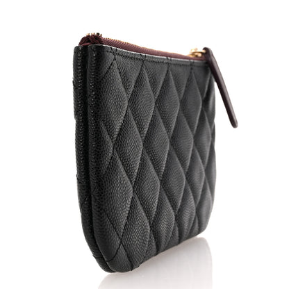 Chanel Caviar Quilted Small Cosmetic Case Black 3 of 8