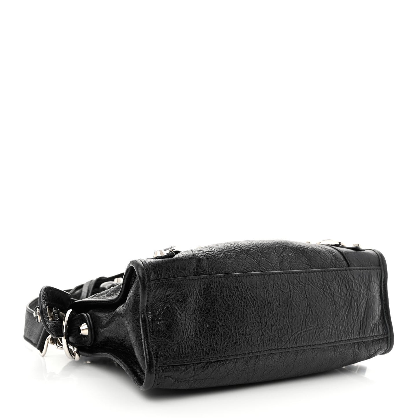 Agneau Classic Silver Hardware Mini City Black