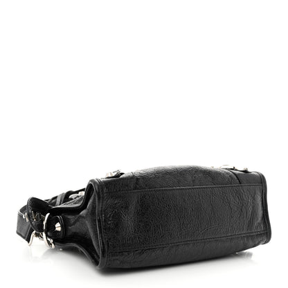Balenciaga Agneau Classic Silver Hardware Mini City Black 4 of 11