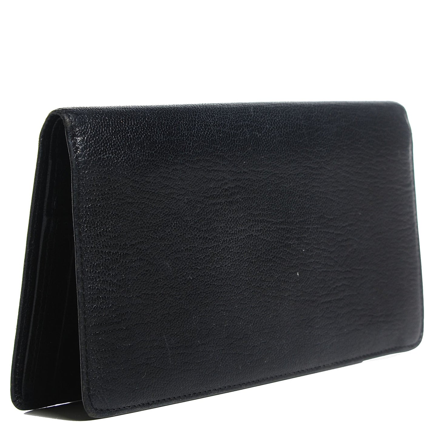 Goatskin CC Yen Wallet Black