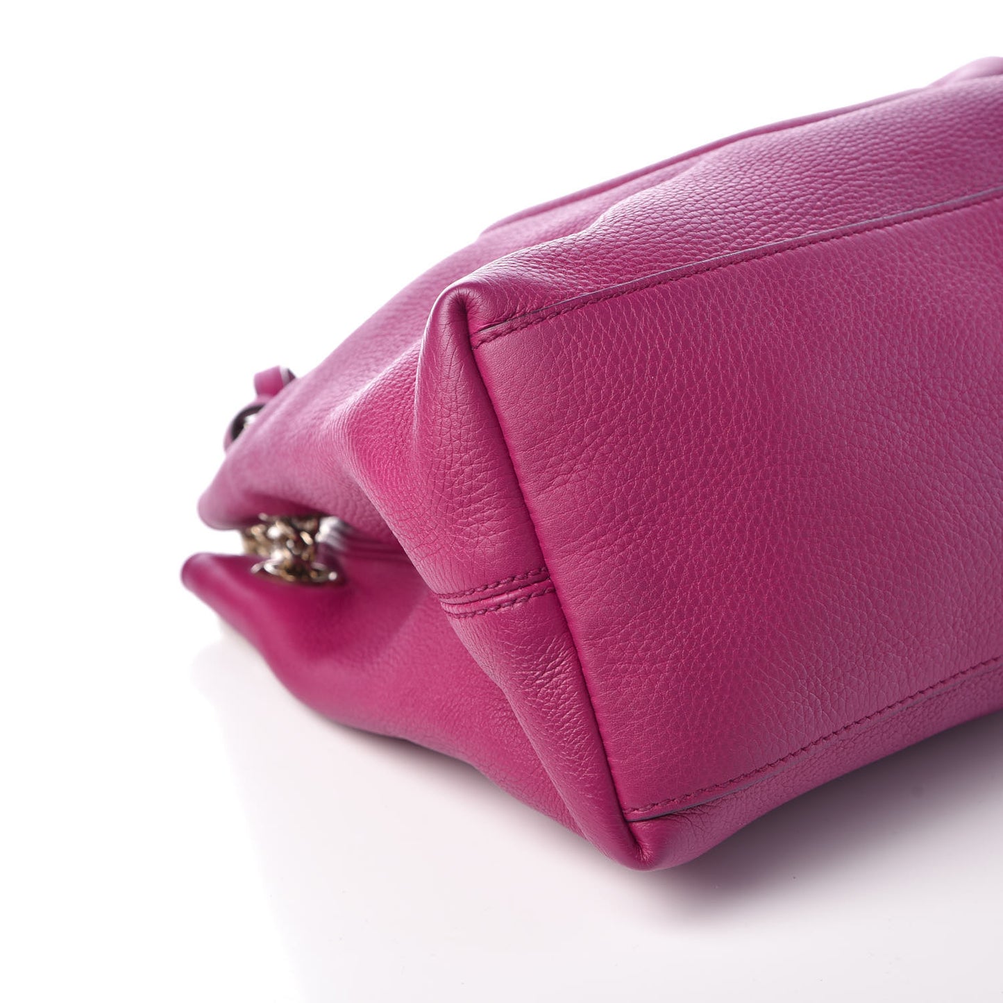 Cellarius Calfskin Medium Soho Chain Shoulder Bag Bright Bouganville
