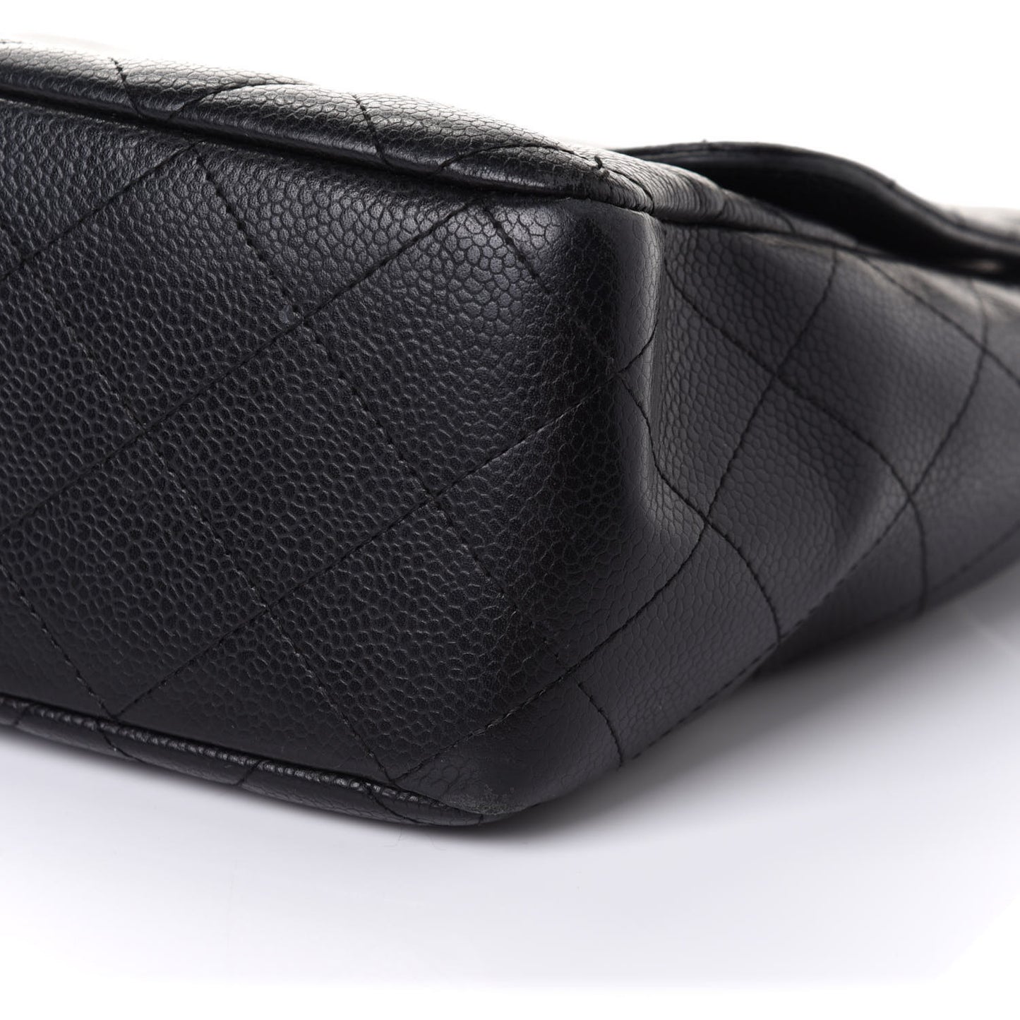Caviar Quilted Jumbo Single Flap Black