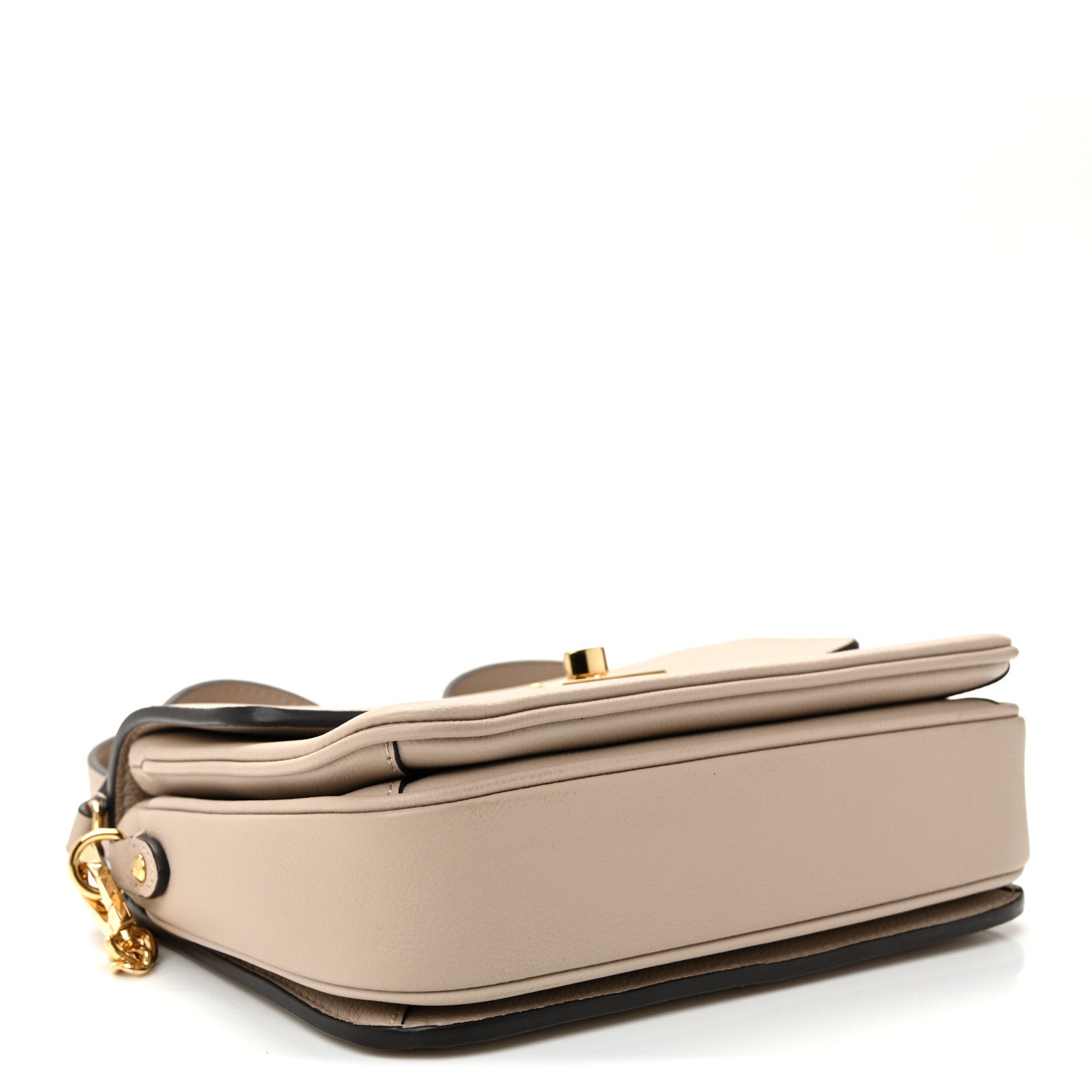 Louis Vuitton Grained Calfskin Lockme Oxford Greige 4 of 9
