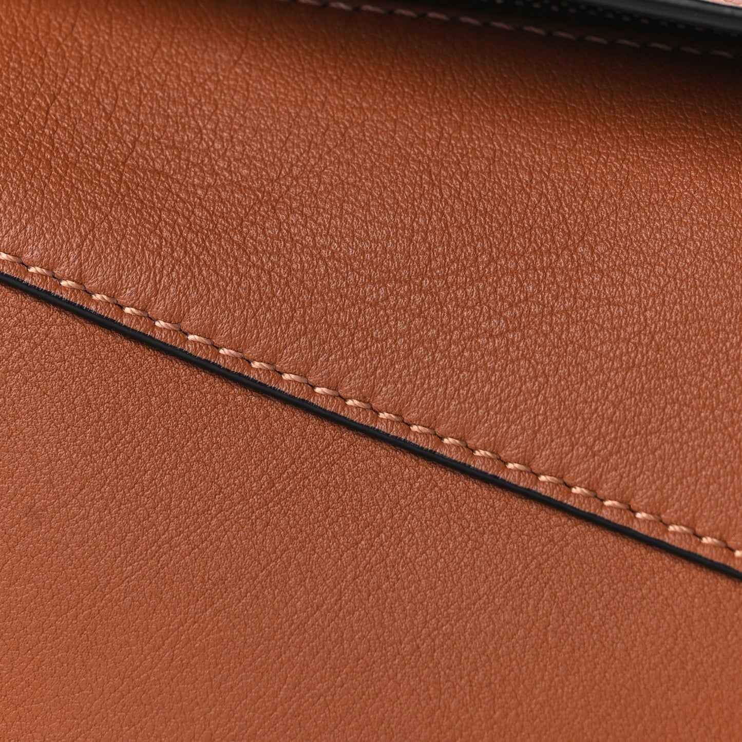 Calfskin Mini Puzzle Edge Bag Tan