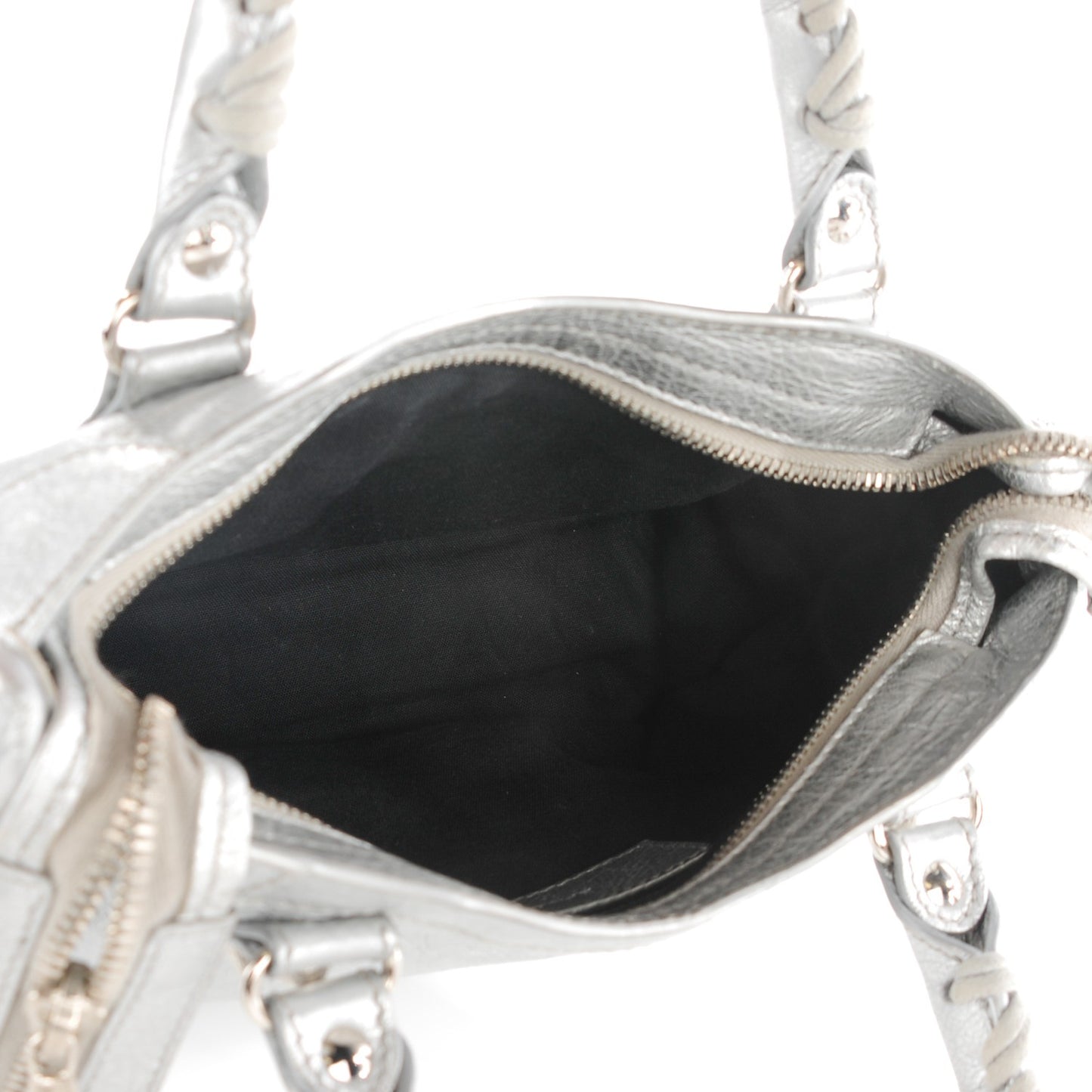 Agneau Giant 12 Silver Hardware Mini City Gris Aluminum