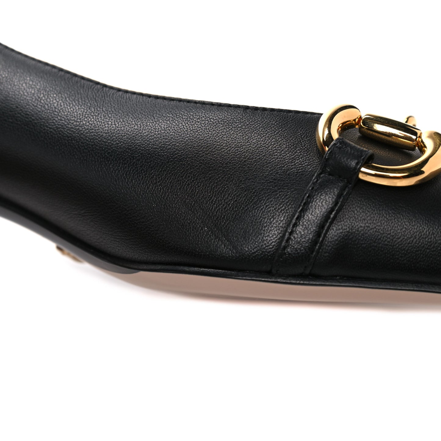 Horsebit Low Heel Pumps 38.5 Black