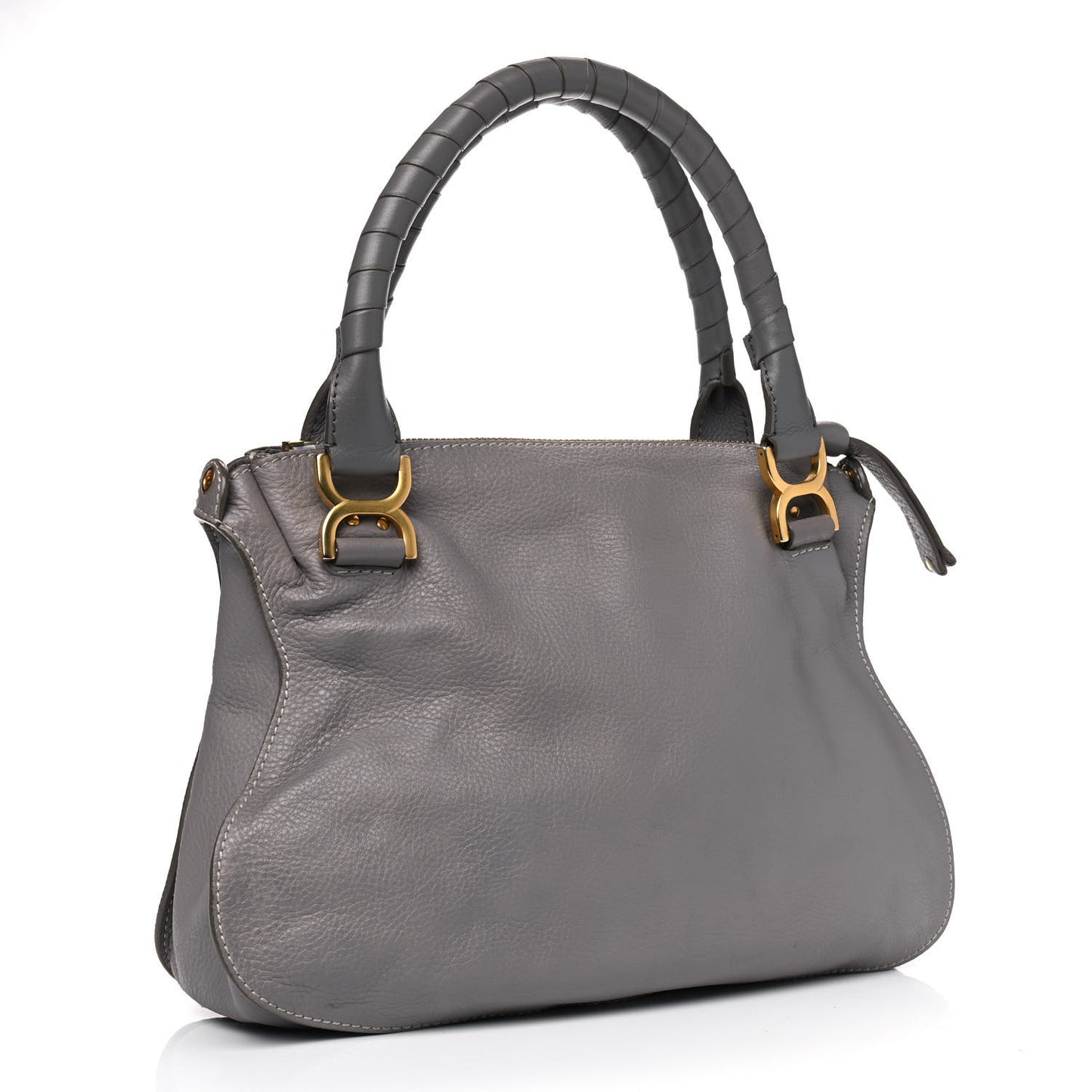 Calfskin Medium Marcie Satchel Cashmere Grey