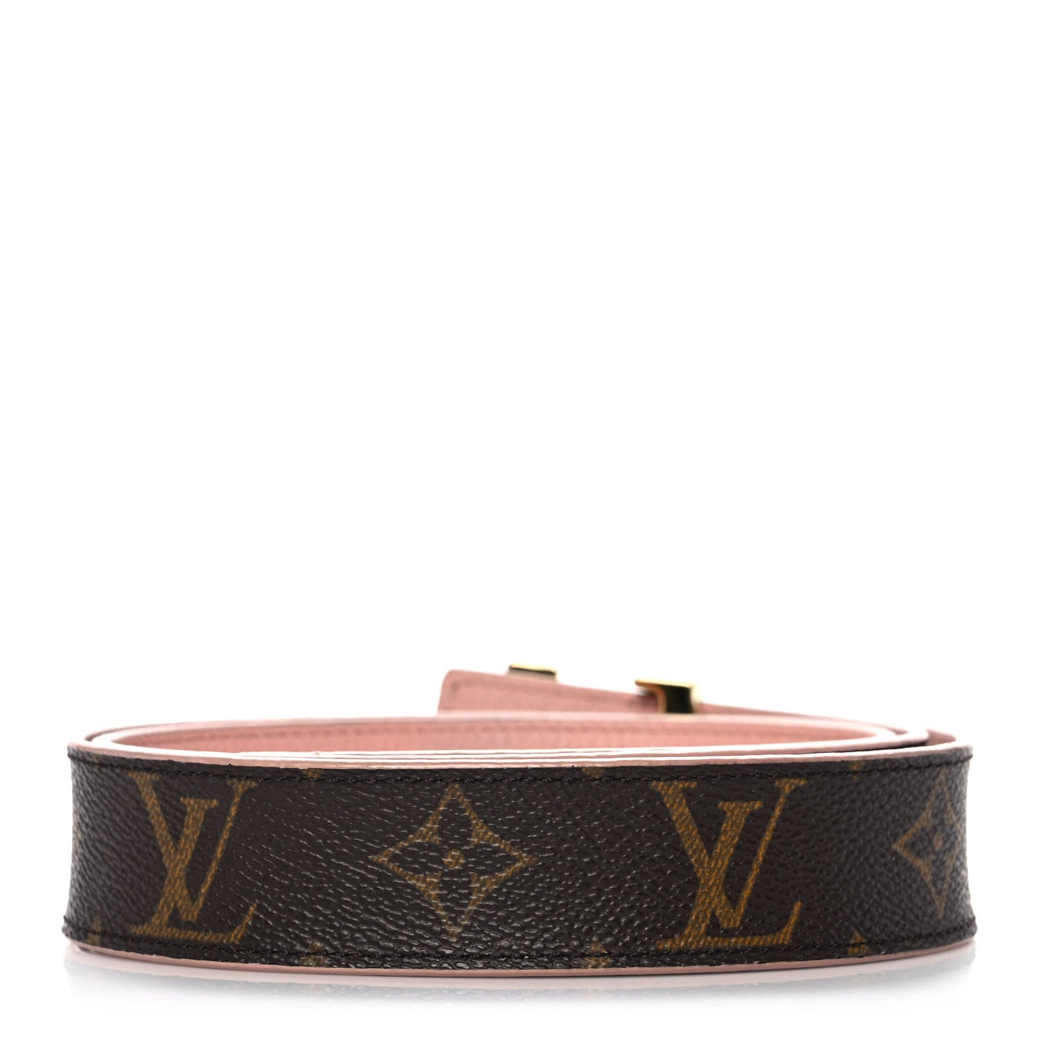 Louis Vuitton Calfskin Monogram 30mm LV Initiales Reversible Belt 80 32 Rose Poudre 2 of 5