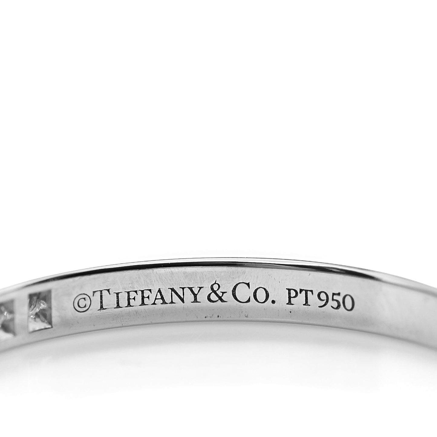 Platinum Diamond .17ctw Soleste Half Eternity Band Ring 53 6.25