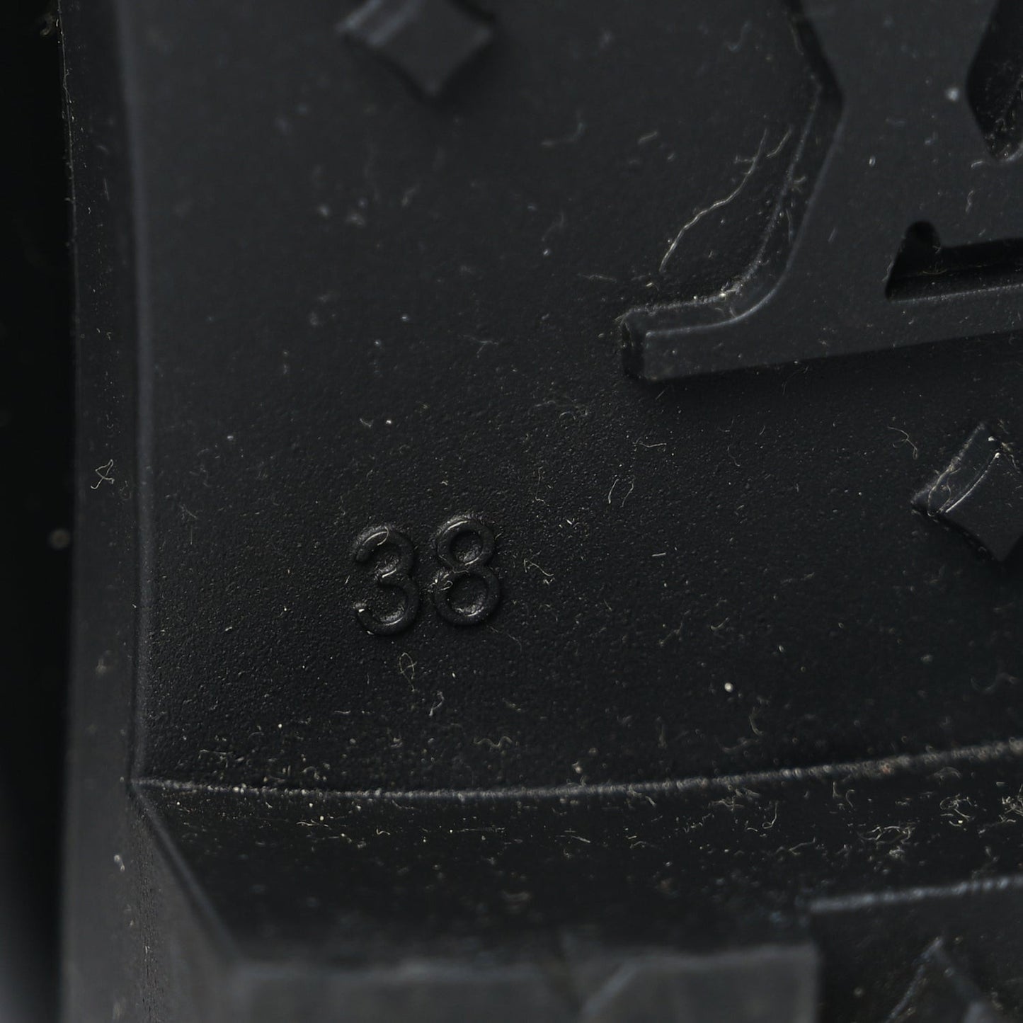 Rubber Embossed Monogram Splash Rain Boots 38 Black Monogram