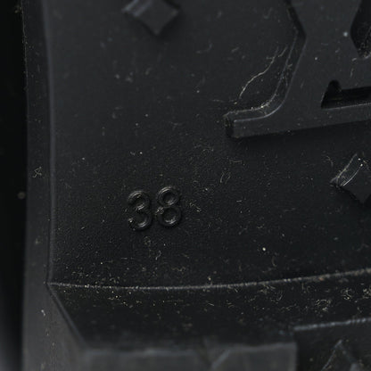 Louis Vuitton Rubber Embossed Monogram Splash Rain Boots 38 Black Monogram 6 of 7