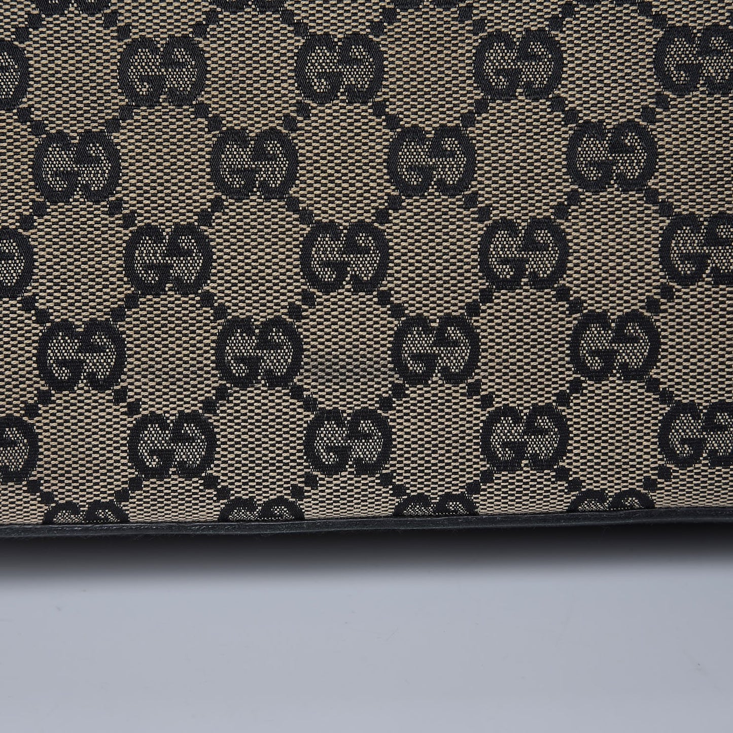 Monogram Large Bucket Tote Black