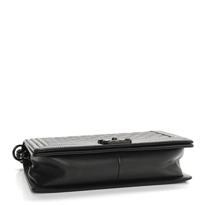 Chanel Caviar Quilted New Medium Boy Flap So Black 4 of 9