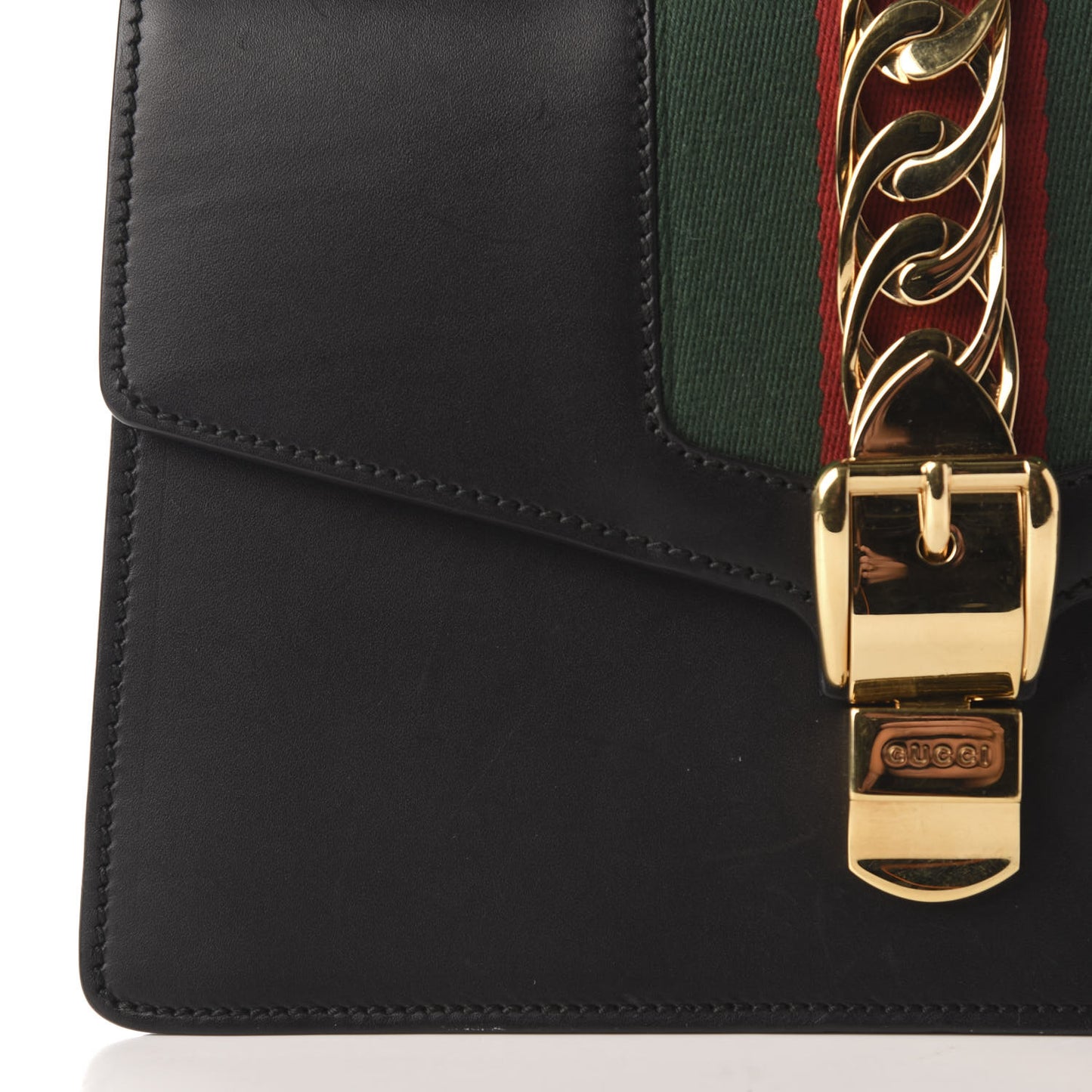 Calfskin Small Sylvie Shoulder Bag Black