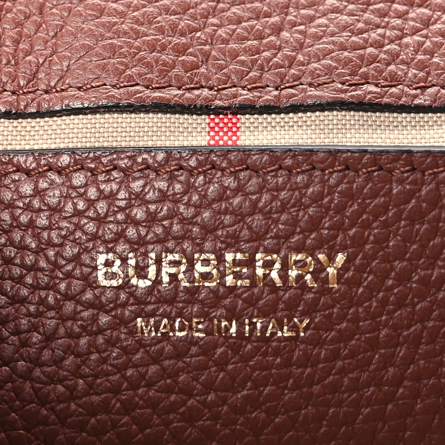 Burberry Calfskin Vintage Check Note Crossbody Bag Tan 5 of 8