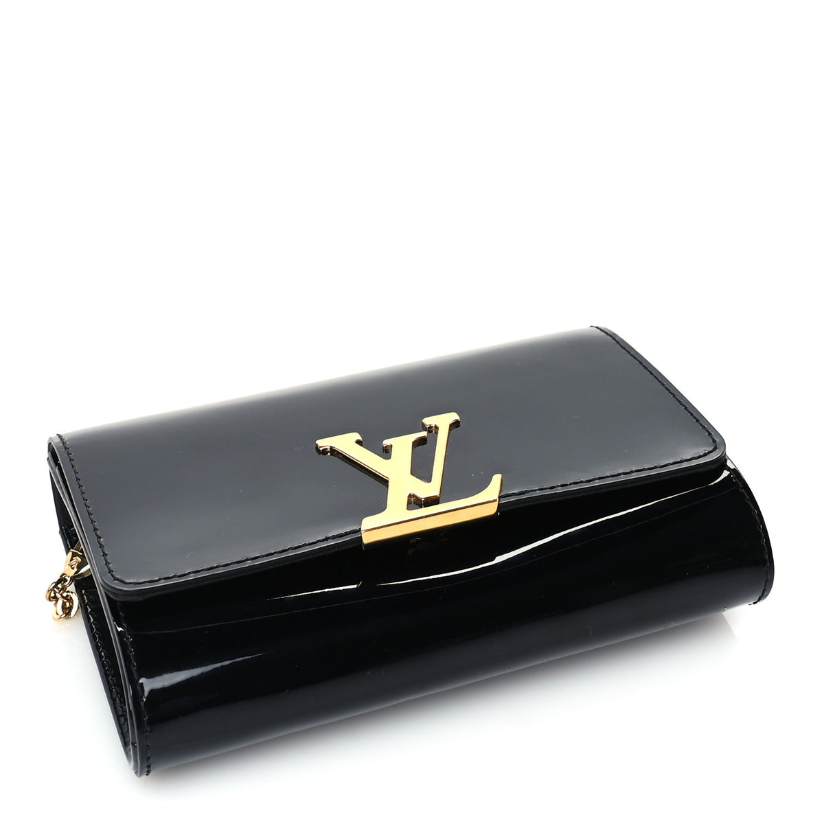 Louis Vuitton Patent Chain Louise PM Black Black 3 of 9