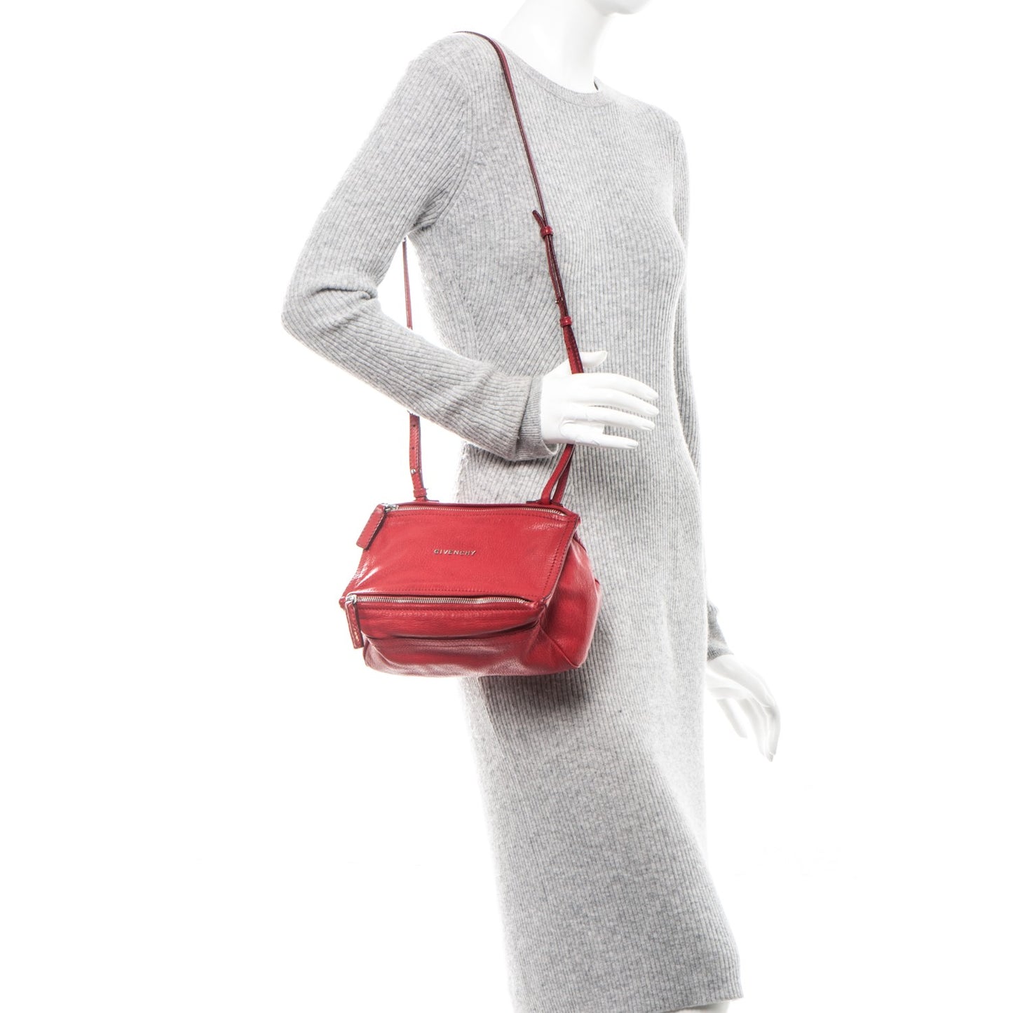 Sugar Goatskin Mini Pandora Red