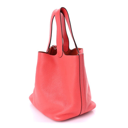 Hermes Taurillon Clemence Picotin Lock 22 MM Rose Jaipur 2 of 7