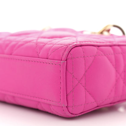 Christian Dior Lambskin Cannage Micro Lady D-Joy Rani Pink 10 of 16