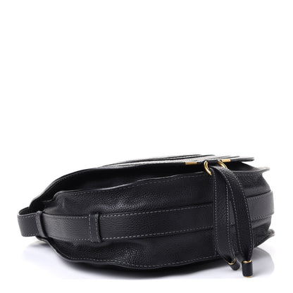 Chloe Calfskin Medium Marcie Round Crossbody Bag Black 3 of 4
