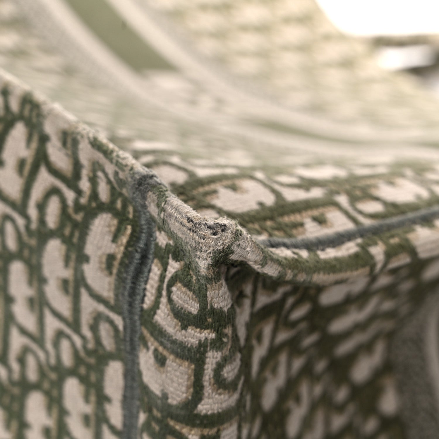 Christian Dior Oblique Large Book Tote Vert Multicolor 11 of 25