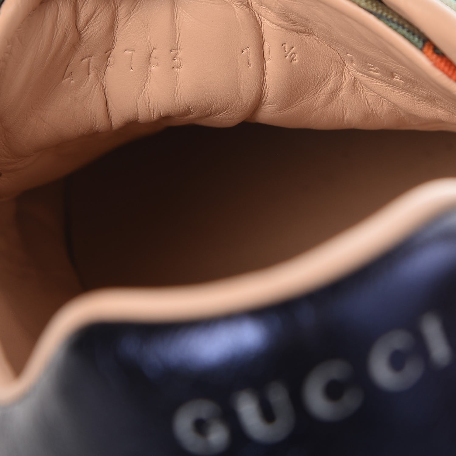 Gucci Canvas Web Flora Snake Print Mens Ace Sneakers 10.5 12 of 12