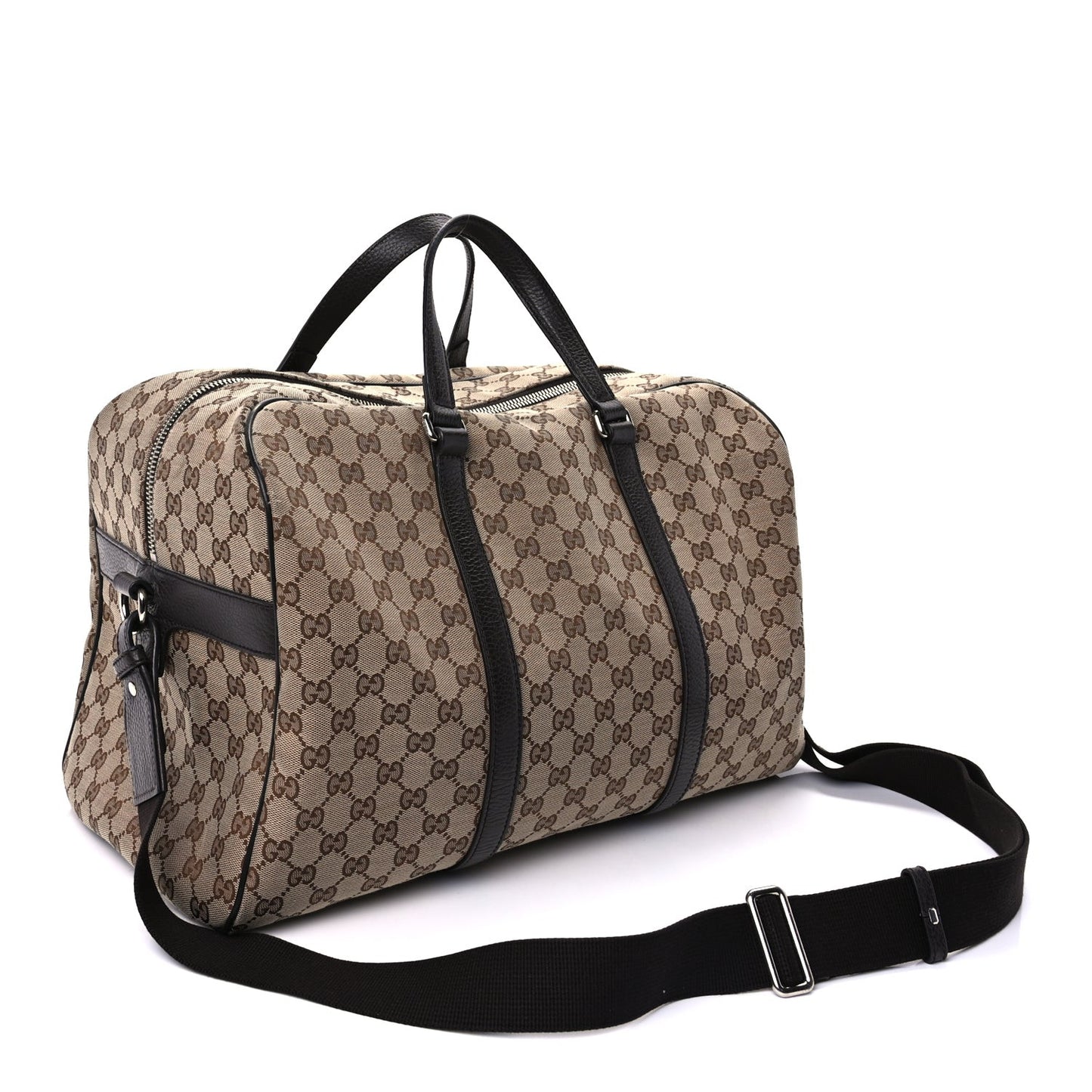 Monogram Dollar Calfskin Large Boston Duffle Bag  Beige Ebony Testa di Moro Marrone Scuro