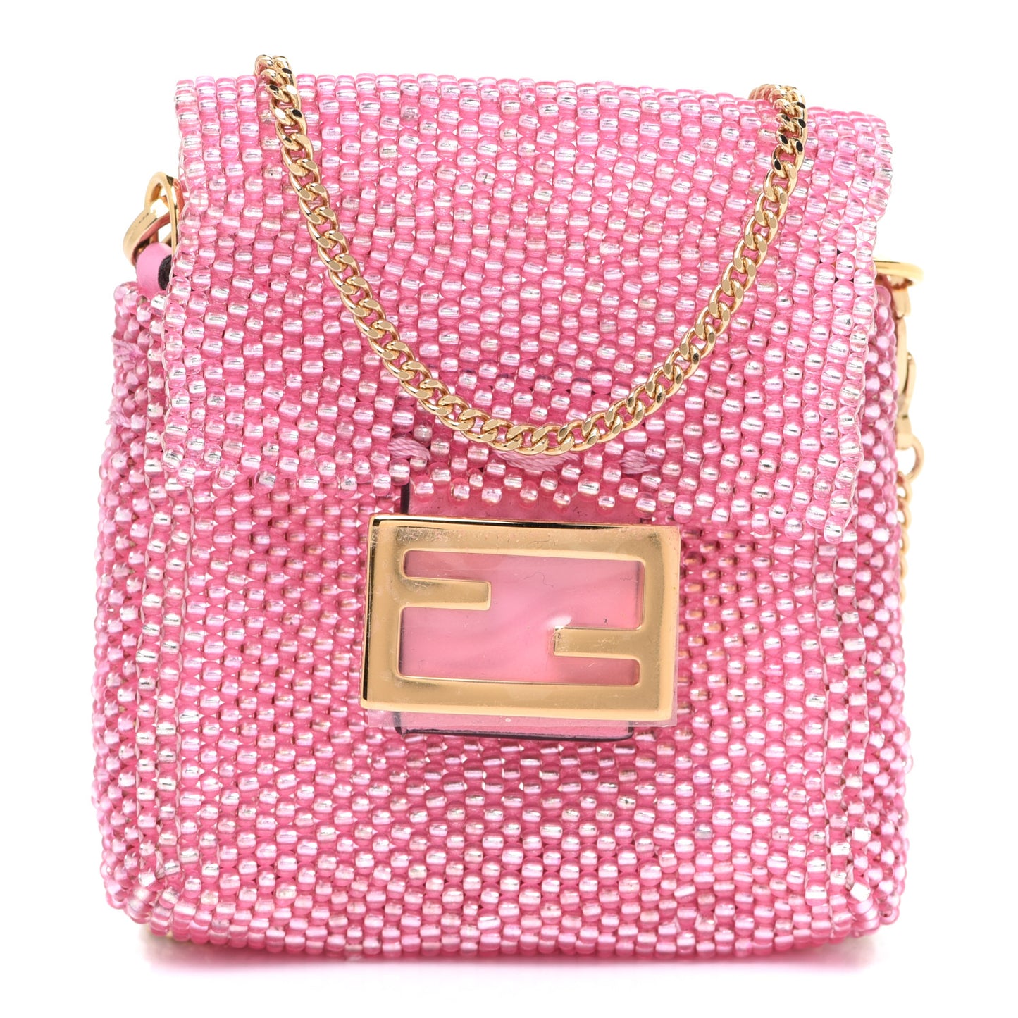 Glass Beaded Mini Pico Baguette Charm Orchidea