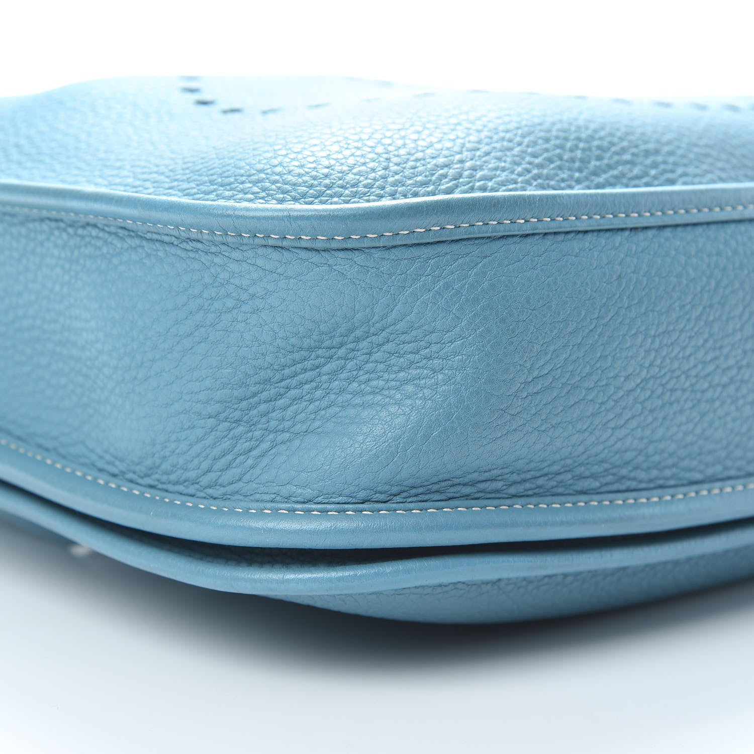 Hermes Taurillon Clemence Evelyne II PM Blue Jean 9 of 14