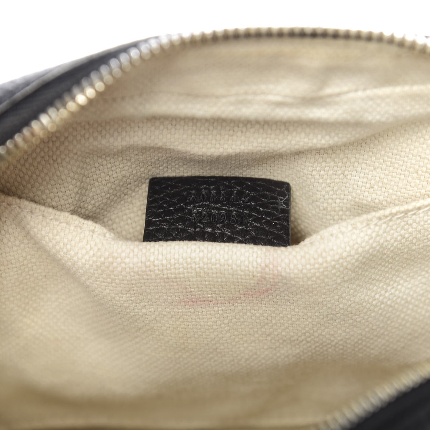 Pebbled Calfskin Small Soho Disco Bag Black