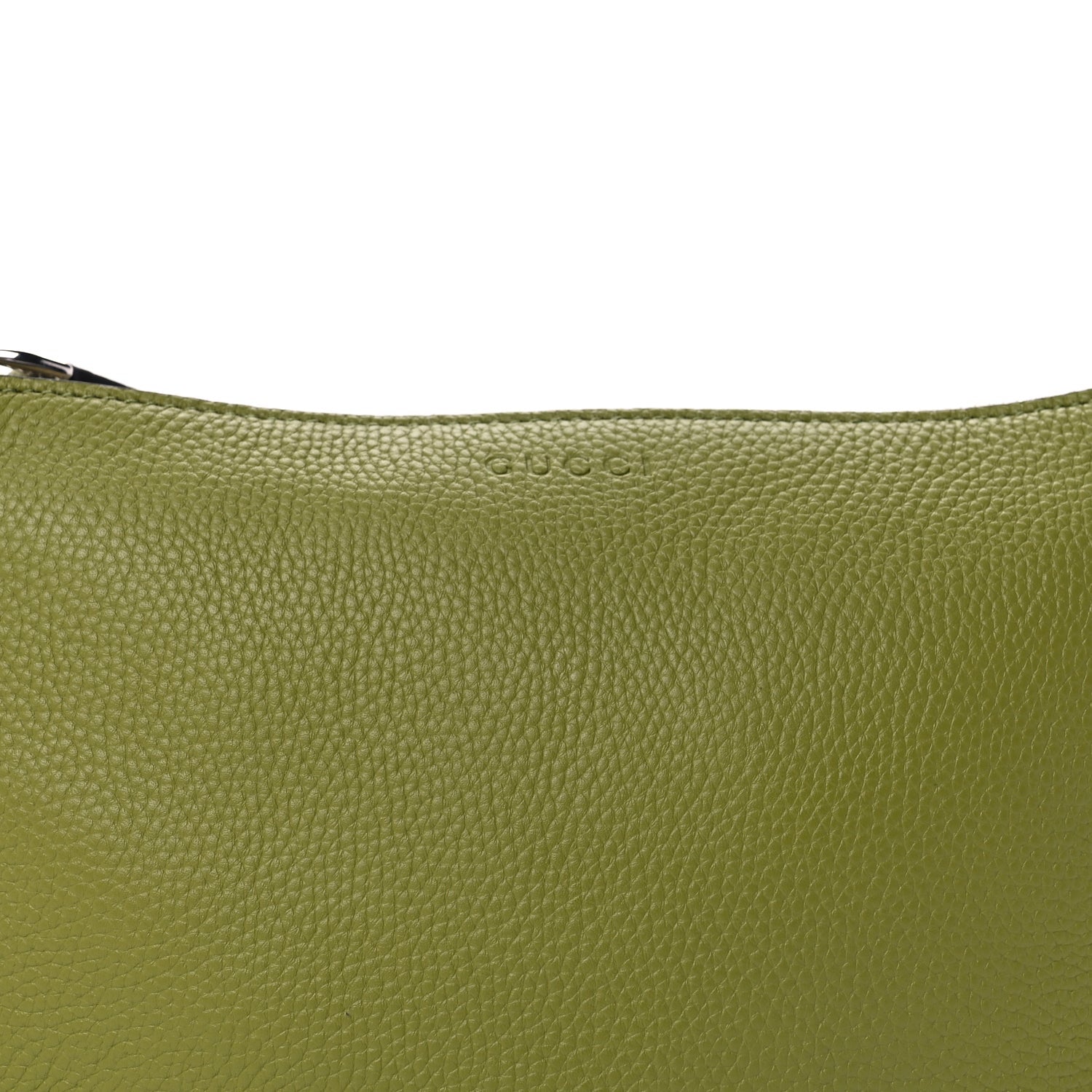 Gucci Pebbled Calfskin Mini B Shoudler Bag  Green 6 of 8