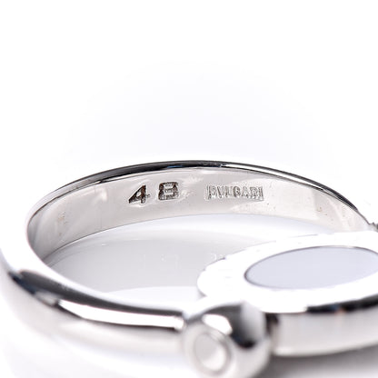 Bulgari 18K White Gold Diamond Black Onyx Bvlgari Bvlgari Flip Ring 48 4.5 5 of 6