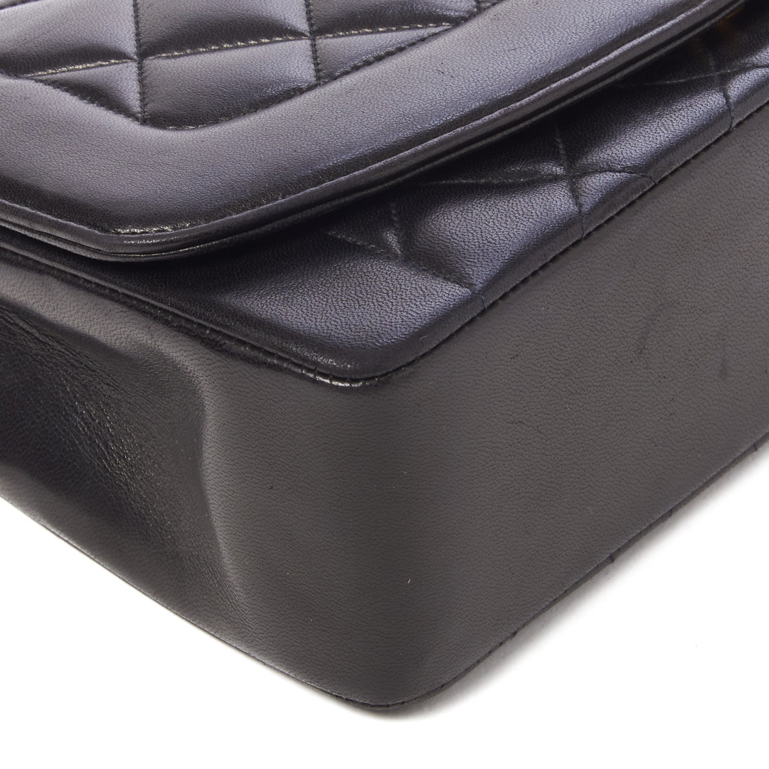 Chanel Lambskin Quilted Medium Single Flap Black 6 of 10