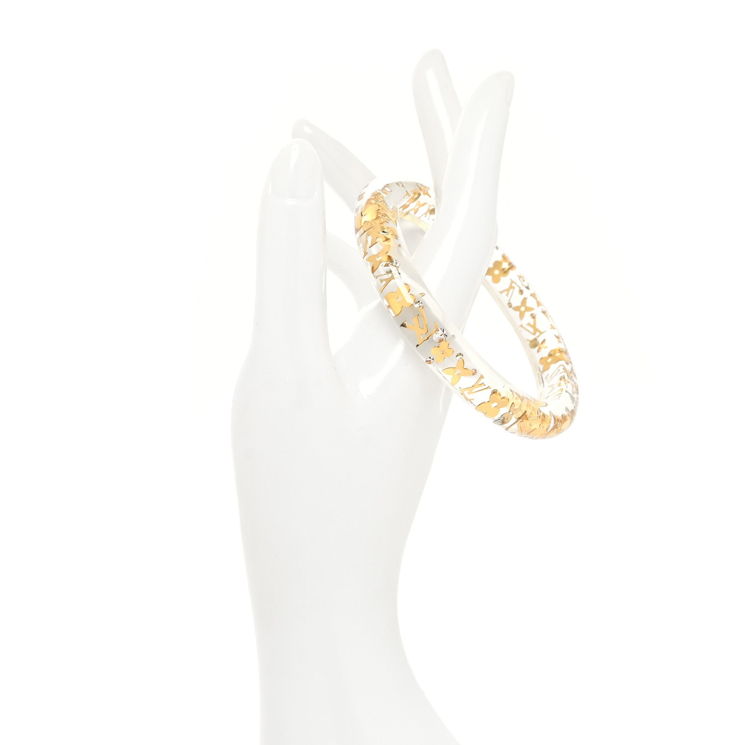 Louis Vuitton Resin Swarovski Small Inclusion Bracelet PM Transparent 2 of 3