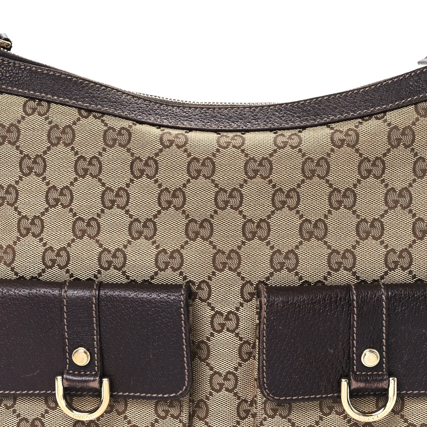 Monogram Pocket Hobo Brown