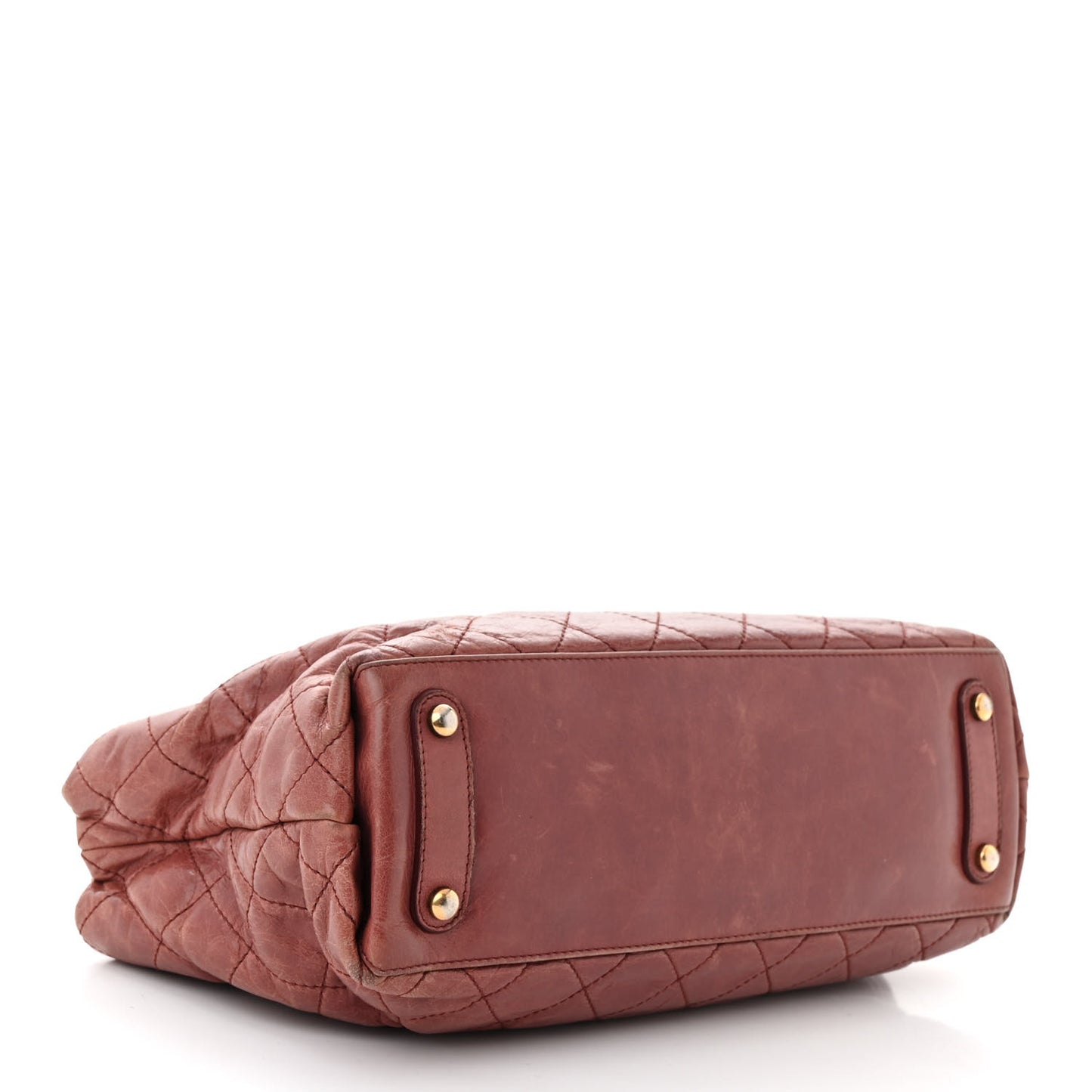 Glazed Calfskin Stingray Bindi CC Tote Red