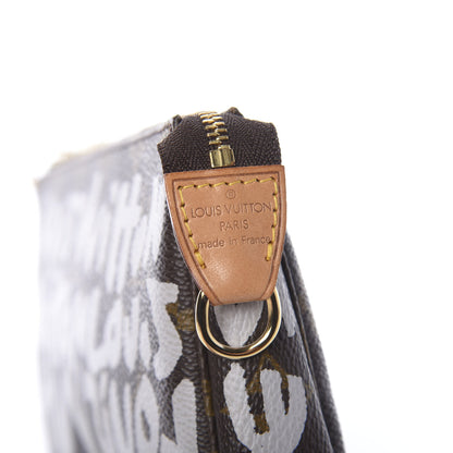 Louis Vuitton Monogram Graffiti Pochette Accessories Silver 7 of 9