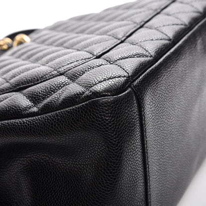 Chanel Caviar Quilted Grand Shopping Tote GST Black 10 of 12