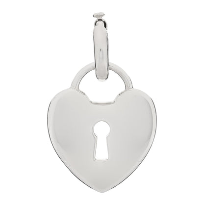 Tiffany Sterling Silver Heart Lock Charm 1 of 3
