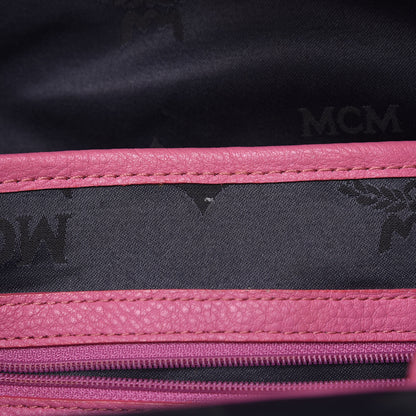 MCM Visetos Studded Medium Stark M Backpack Pink 10 of 13