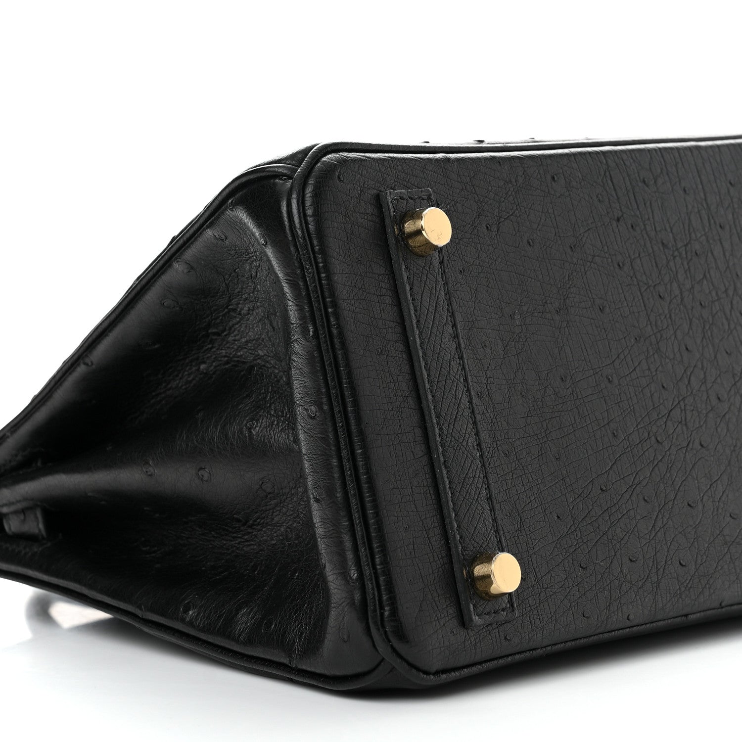 Hermes Ostrich Birkin 25 Black 8 of 14
